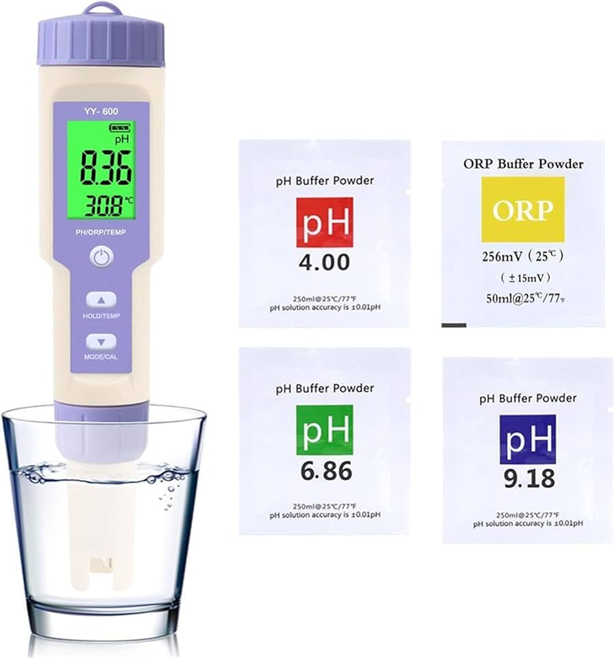 Medidor Digital De Ph Temperatura Y Orp 3 En 1 Inalámbrico +-1000mV Potencial óxido Reducción