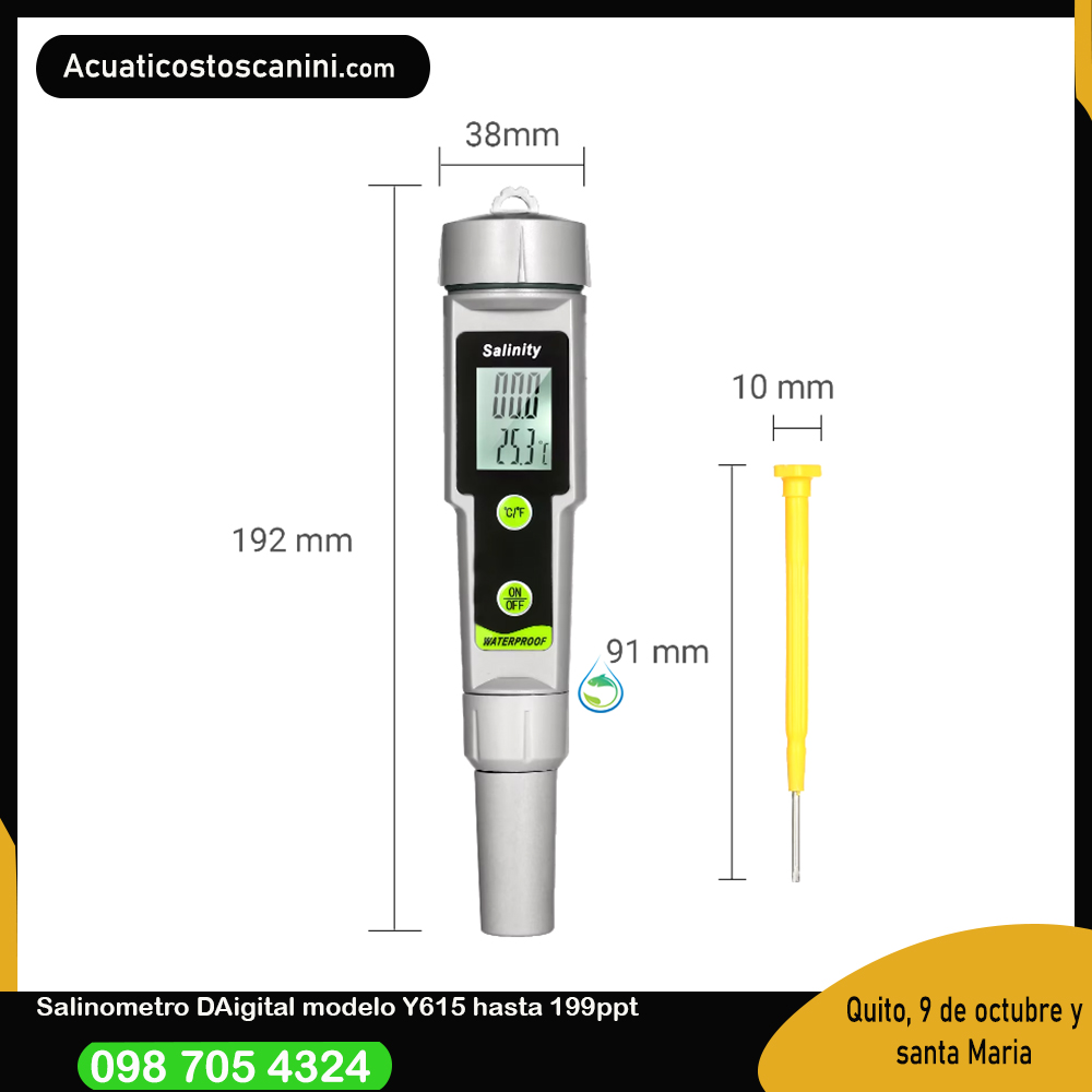 Salinometro digital modelo y615 