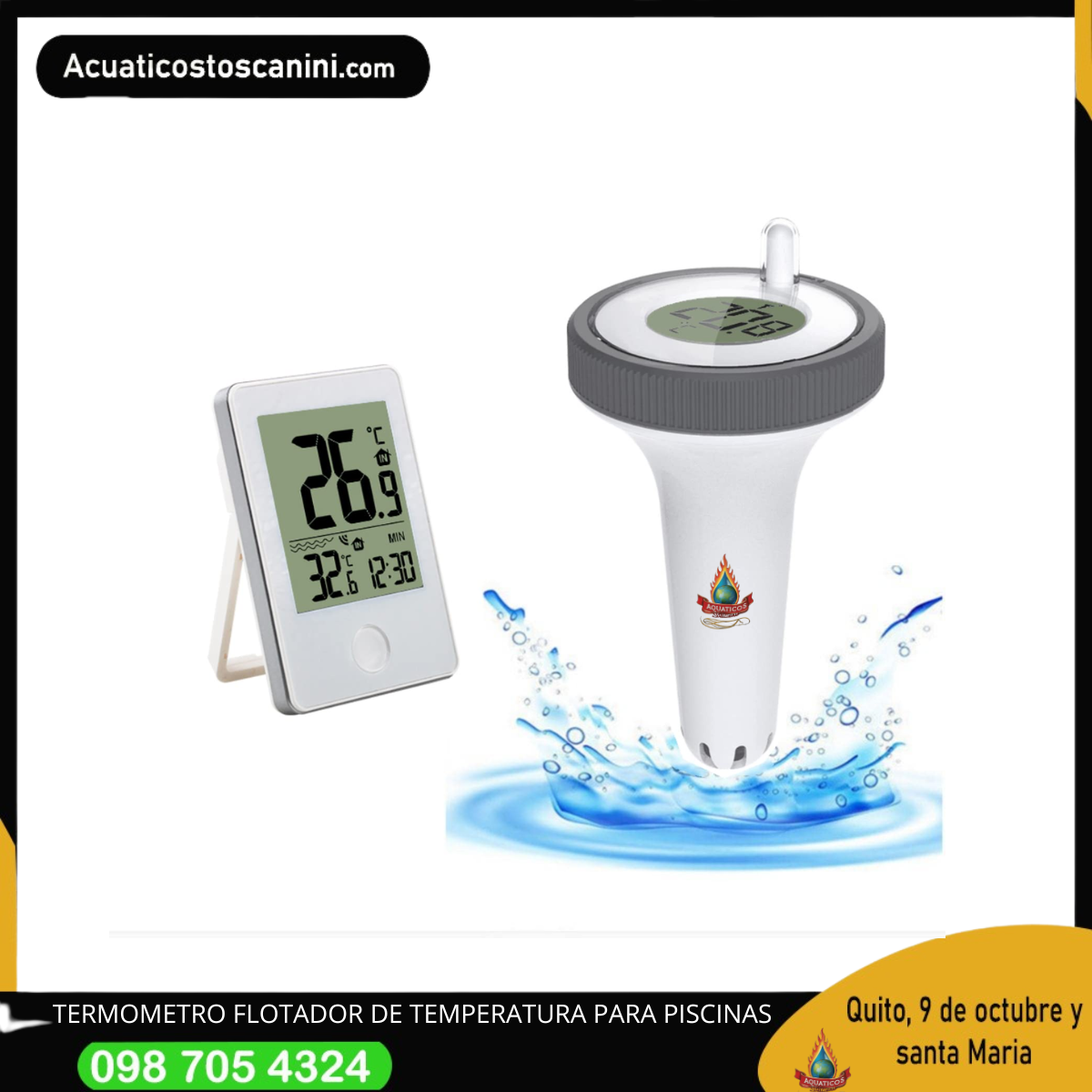 Termometro flotador digital japones conexion inalambrica