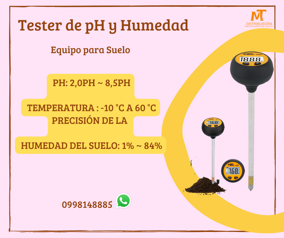 Ph328 Ph Metro Para Suelo Profesional Temperatura Humedad datos cuantitativos