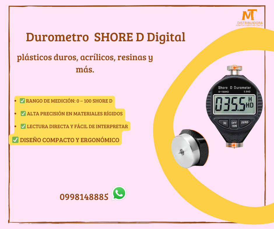 Durómetro Digital Shore Tipo D