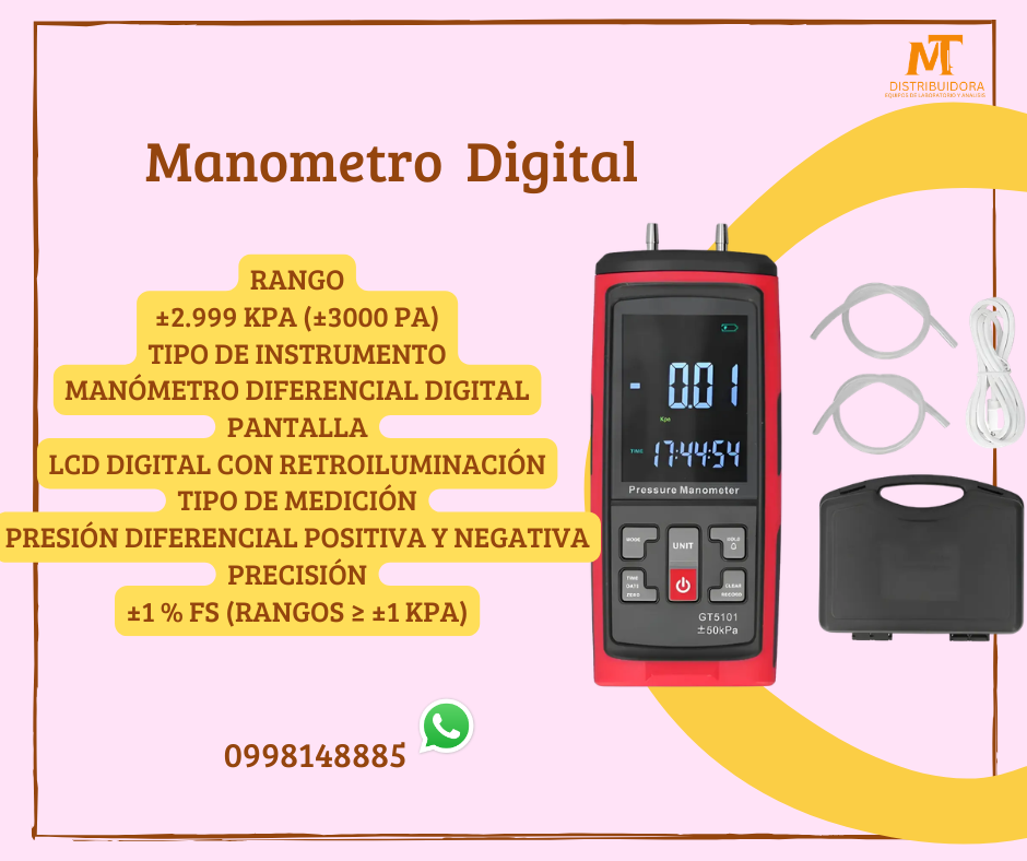 manómetro diferencial de 400mW modelo GT5101